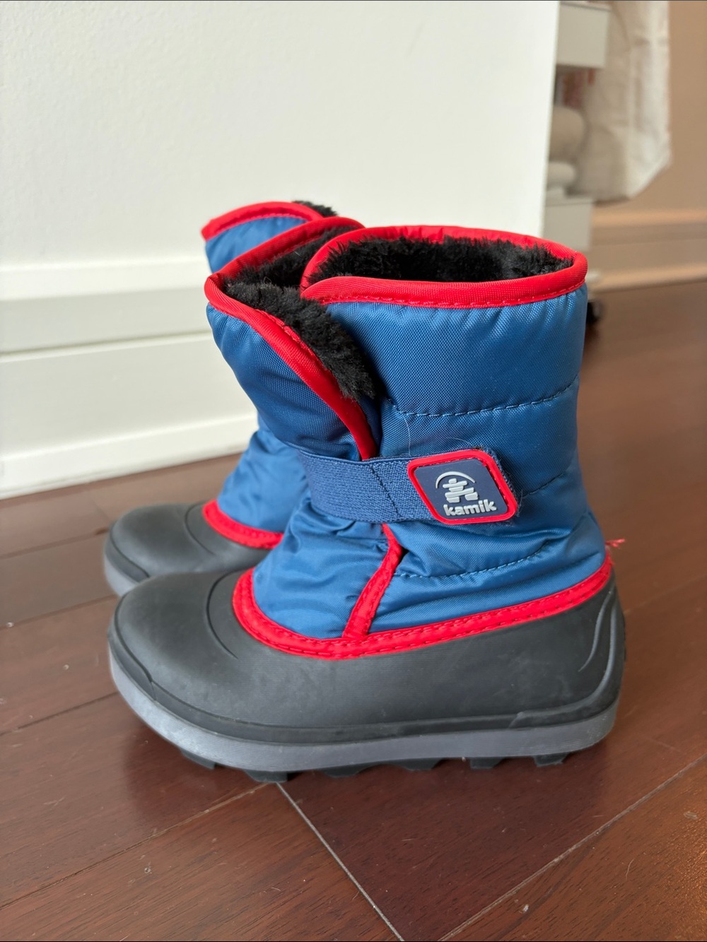 Kamik Kids Blue and Red Winter Snow Boots